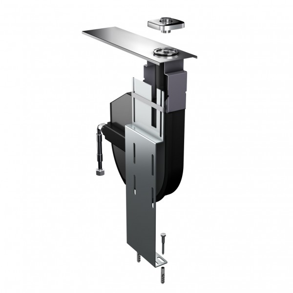 Einbauk.white f.Brause m.Aufr.autom. Rosette u.BS 175cm f.Stand-/Wandmont.VIG