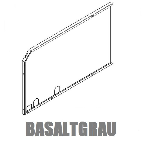 WINDHAGER SW. RE. Basaltgrau 10/15 BW2L Seitenwand rechts BWL/BWA 10/15 054656