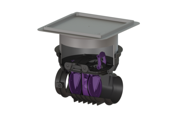 KESSEL Grundkörper Staufix DN125 200,Typ 2, befliesbar, Bodenplatte 730000.15X