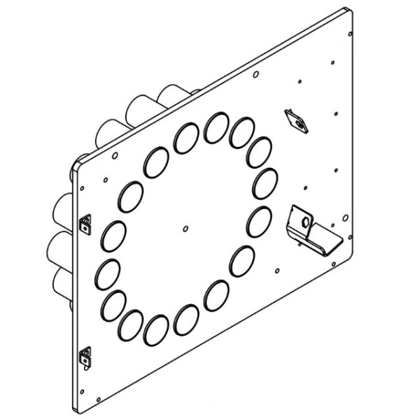 WINDHAGER FLANSCHPLATTE KPL. BIO008 Flanschplatte kpl.für Umschalteinheit 8 047696