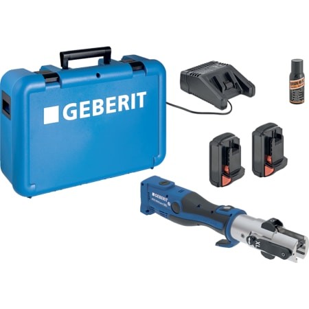 Geberit Pressgerät ACO 203XLplus in Koffer 18V 230V 50-60Hz CEE 7/16 Komp. (2XL) 691.229.P1.2