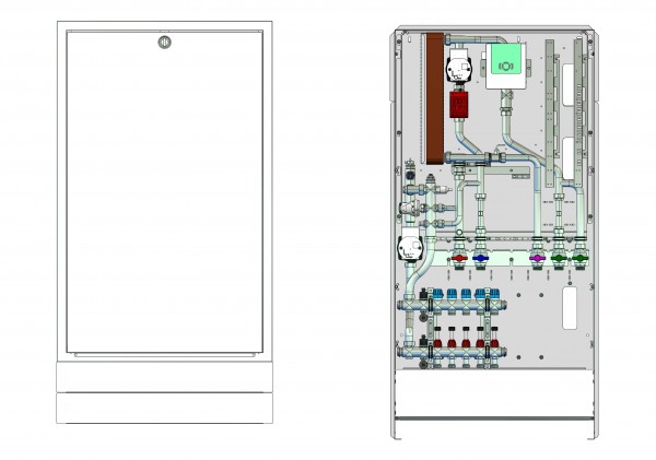 strawa Frischwasser-Wohnungsstation Friwara W32-FBR-18-UP 3 Hkr.