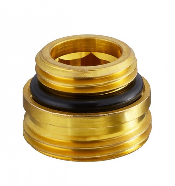 OVENTROP-Einschraubstutzen f.Multiflex F 1/2"AG x G 3/4"AG, Ms, roh, Set=10 Stück 1028252