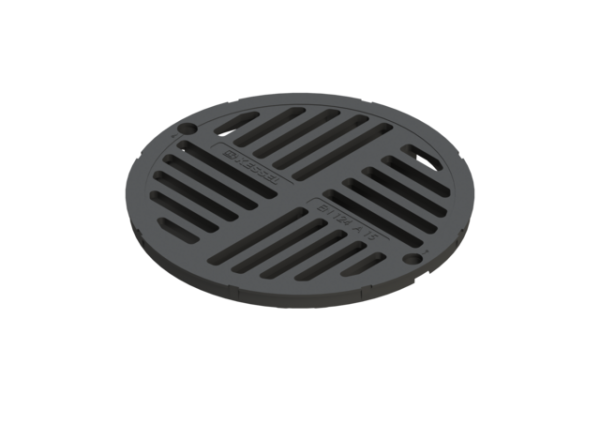 KESSEL Einlegerost Schlitzrost rund, d: 362 mm, Kunststoff 850134