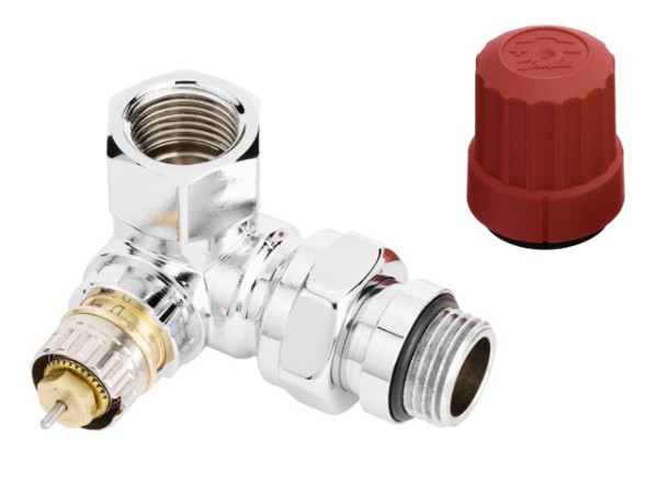 Danfoss Ventilgehäuse RA-NCX 15 R 1/2, WE rechts, verchromt 013G4239