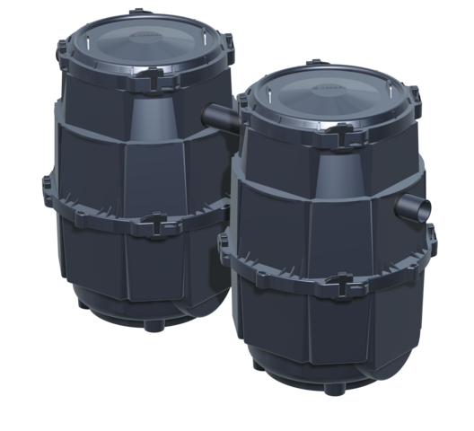 KESSEL Fettabscheider EasyClean Modular NS 0,5, Standard, 2 teilig 93050