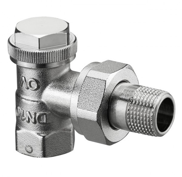 OVENTROP-HK-Verschraubung "Combi 3" DN15, 1/2", PN10,Eck, Rg/Ms, vernickelt 1090362