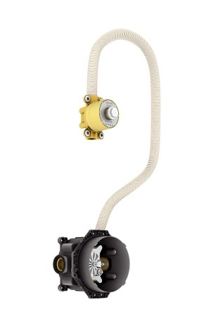 Hansgrohe Waschtischmischer Elektronik Axor Grundkörper Wandversion 16180180