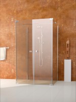 U-Kab.Tür 2tlg. indiv. TG bis 1200mm rund ESG spie PflegePX Gr.C chrom VIGOUR