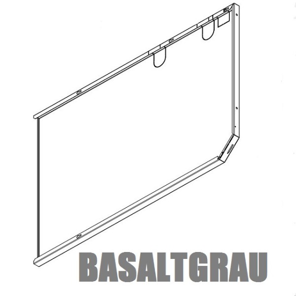 WINDHAGER SW re. Basaltgrau 21/26 BW2L Seitenwand rechts BWL/BWA 21/26 054657