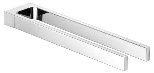 Keuco Handtuchhalter Edition 11 11119, fest 2-tlg., 340 mm, Schwarzchrom gebürstet 11119130000