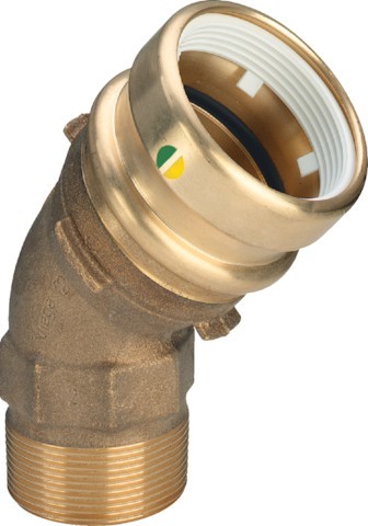Viega Übergangskupplung mit SC Geopress 9626.2 in 50mm x R1 1/2 Rotguss 466855