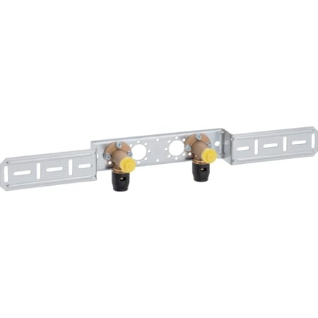 Geberit PushFit Anschlusswinkel 90Gr vormont. zweifach Ms d20-Rp1/2 651.299.00.1