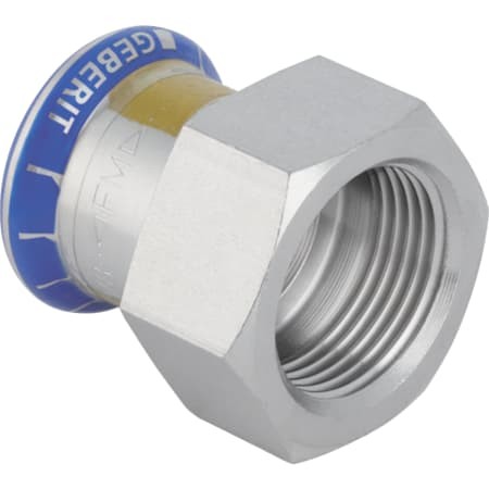 Geberit Mapress Edelstahl Übergang mit IG (Gas) d22-Rp3/4 34087