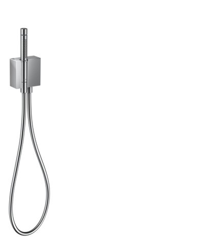 Hansgrohe Schlauchanschl.u.Brausenhalter Axor Edge chrom mit Stabhandbrause 46520000