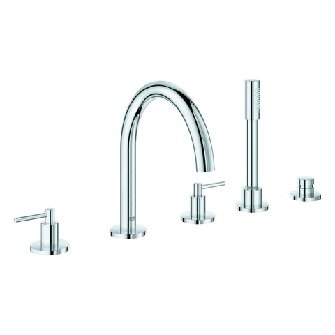 GROHE 5-Loch-Wannen-Kombination Atrio 19922_3 FMS Hebelgriff chrom 19922003