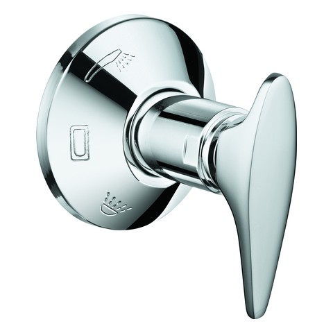 GROHE Umstellhebel 45068 mit Rosette chrom 45068000