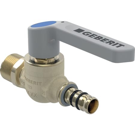Geberit Mepla Kulhahn mit AG mit Betätigungshebel Ms d26-R3/4 613.063.00.2