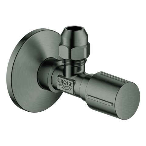 GROHE Eckventil 22037 1/2x3/8'''' Rosette Metallgriff hard graphite gebürstet 22037AL0