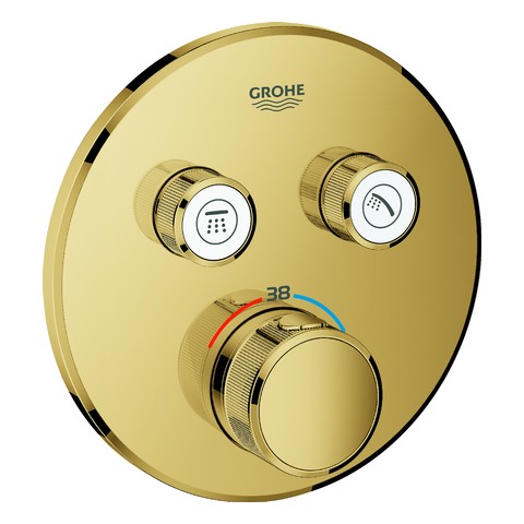 GROHE Thermostat Grohtherm SmartControl 29119 FMS rund 2 ASV cool sunrise 29119GL0