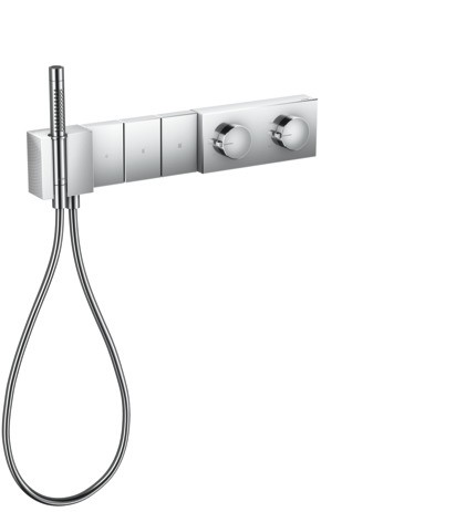 Hansgrohe Thermostatmodul Unterputz Select Axor Edge F-Set 3 Verbr.Diamantschliff chrom 46711000