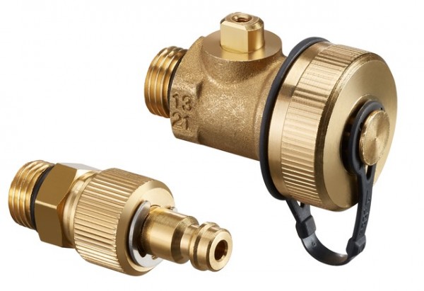 OVENTROP-Set 11 = 1 Messventil u. 1 F+E- Kugelhahn f.Hydrocontrol,Steckkupplung 1060391