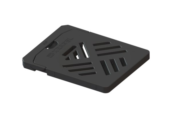 KESSEL Schlitzrost 190x150 mm, aus Kunststoff, schwarz 27205