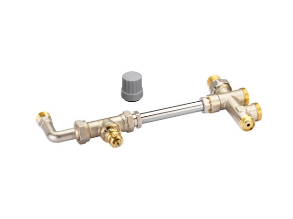 Danfoss Steigrohrventil f. 1-Rohranlagen Set RA-KE, HK:R 1/2, Anl.:G 3/4 AG 013G3341