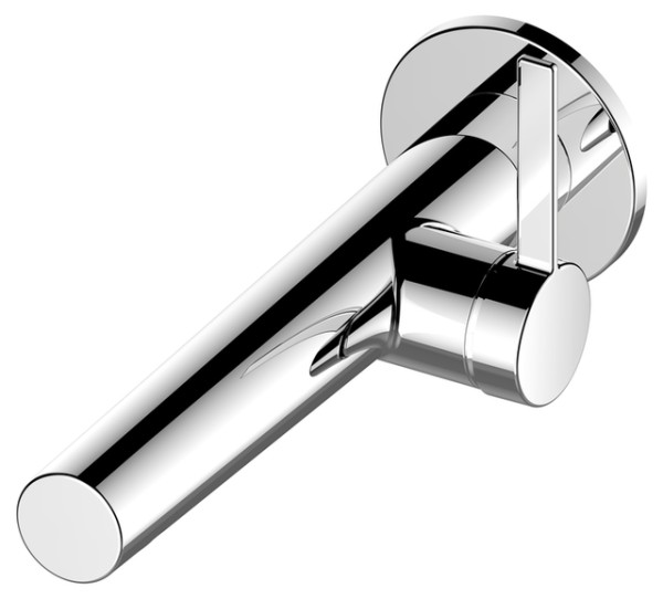 Keuco EHM-WT-Mischer IXMO 59516, rund Wandmontage, 187 mm, Edelstahl-finish 59516070101