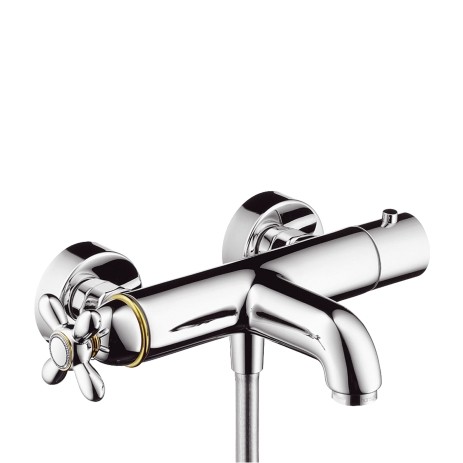 Hansgrohe Thermostatmischer Aufputz Axor Carlton für Wanne m.Kreuzgriff chrom 17241000