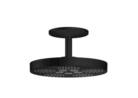 Hansgrohe Kopfbrause Axor One 280 2jet Deckenmontage mattschwarz 48494670