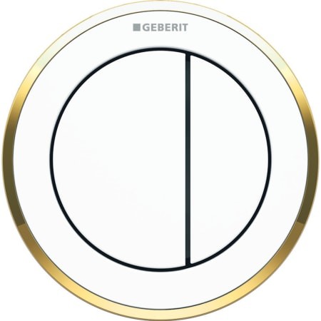 Geberit Fernbetätigung Typ 10 pneumatisch für 2- Mengen-Sp. UP-Drücker weiß/vergoldet 116.055.KK.1
