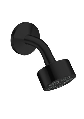 Hansgrohe Kopfbrause Axor One 75 1jet EcoSmart mit Brausearm mattschwarz 48490670