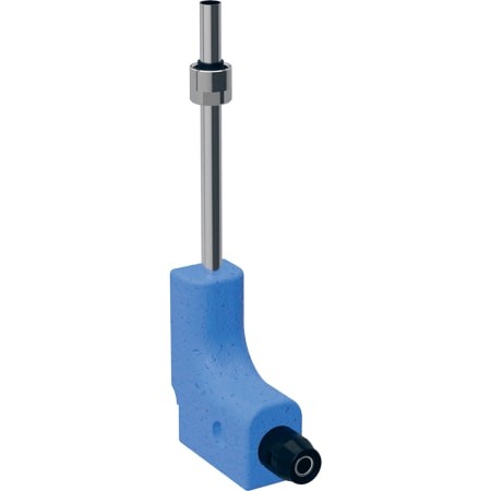 Geberit PushFit Metallrohranschlussbon 90Gr mit Anschlussverschraubung d16-15 L30 650.250.22.2