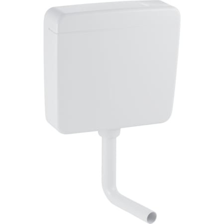 Geberit Aufputzspülkasten AP127 Spül-Stopp-Sp tiefh. WA unten rechts, weiß-alpin 127.023.11.1