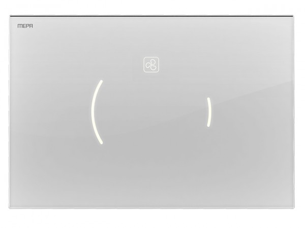 MEPA zero Lumo A31 Betätigungs platte Glas weiß FB Ersatz 718374
