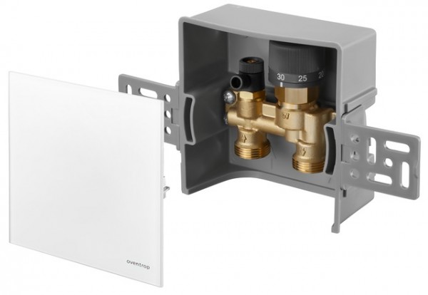 OVENTROP-Unibox E RTL RTL, geschlossen, Echtglas weiß 1022760