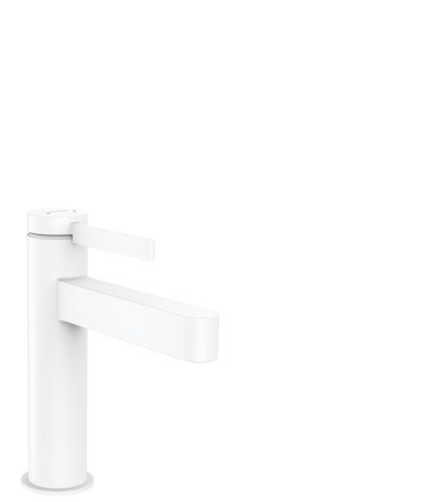 Hansgrohe Waschtischmischer 110 Finoris mit Push-Open Ablaufgarnitur mattweiss 76023700