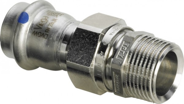 Viega Verschraubung mit SC Sanpress Inox in 2365LF in LABS-frei in 18mm x G1/2 666606