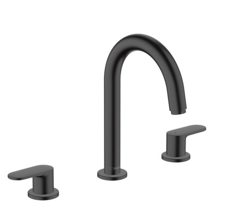 Hansgrohe 3-Loch Waschtischarmatur Vernis Blend mattschwarz 71553670
