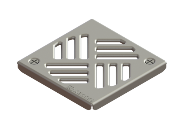 KESSEL Einlegerost Schlitzrost, 138x138 mm, verschraubt 27155