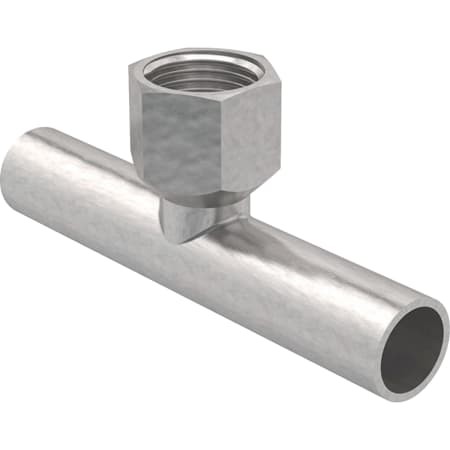 Geberit Mapress C-Stahl T-Stück mit IG und Einschubenden d18-Rp1/2-18 verzinkt 21341