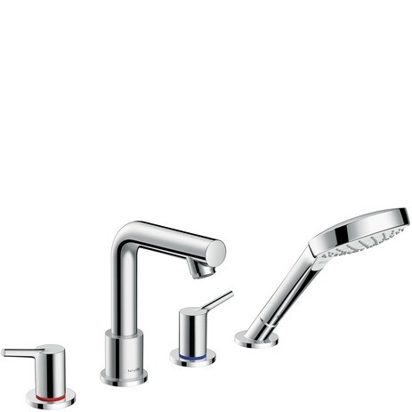 Hansgrohe 4-Loch Wannenarmatur Talis S F-Set chrom f.Wannenrandmontage 72418000