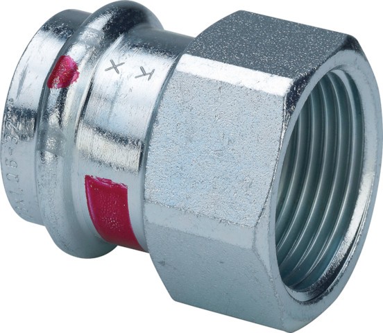 Viega Übergangsstück mit SC Prestabo 1112 in 42mm x Rp1 1/2 Stahl verzinkt 642211