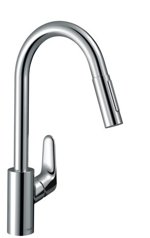 Hansgrohe Spültischmischer 240 Focus M41 Ausziehbrause 2jet chrom 31815000