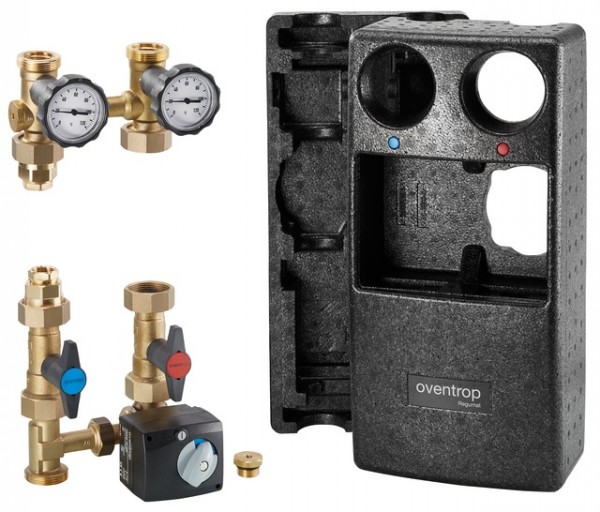 OVENTROP-Station "Regumat M3-180" DN25,mit integr.WMZ-Einbauset,ohne Pumpe 1356250
