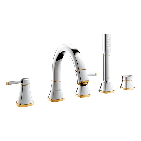 GROHE 5-Loch-Wannen-Kombination Grandera 19919 chrom/gold 19919IG0