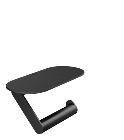 Hansgrohe Papierrollenhalter WallStoris mit Ablage mattschwarz 27928670