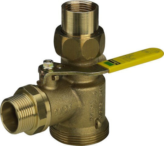 Viega Gaszähler-Kugeleckhahn G2111.2S in R1 x Rp1 x (6,0m3) Messing 618476