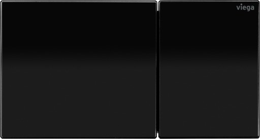Viega WC Fernauslösung VfM 200 elektr. 8641.1 aus Glas in tiefschwarz 773106